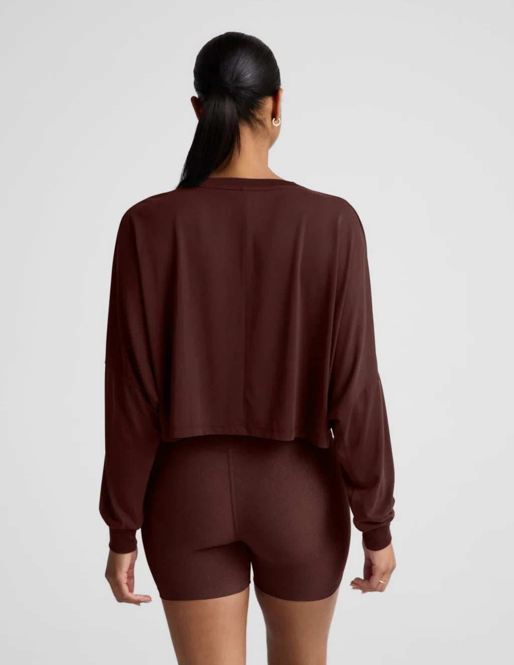 Studio Luxe Cropped Long Sleeve Tee