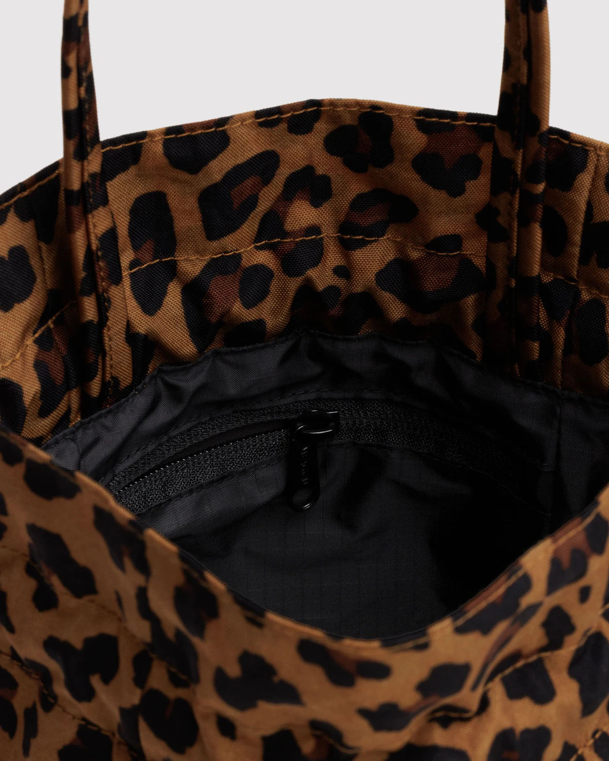 Leopard Nylon Drawstring Bag