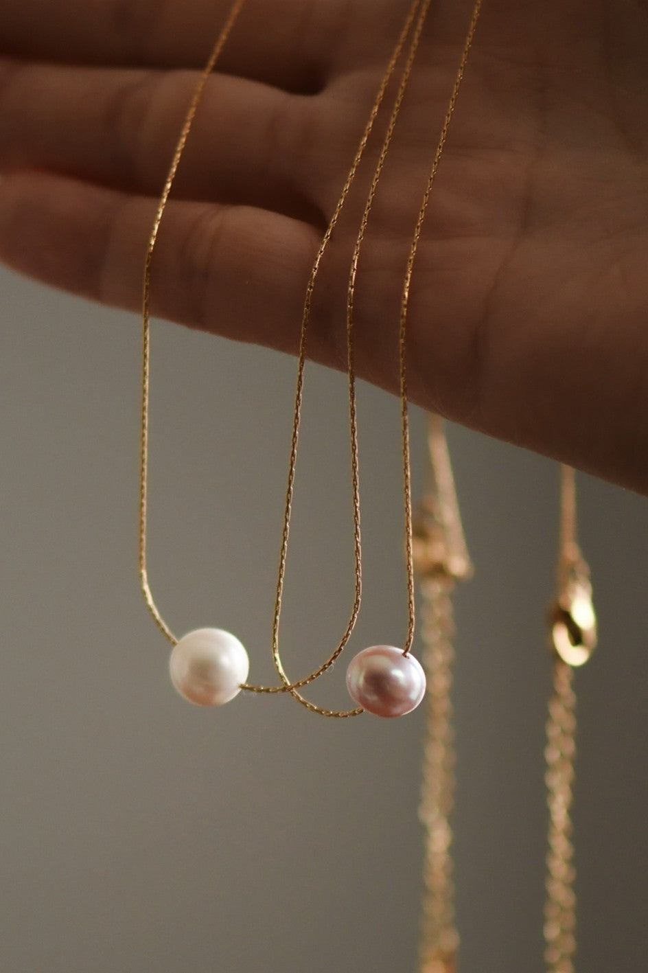 Stainless Steel Pearl Necklace