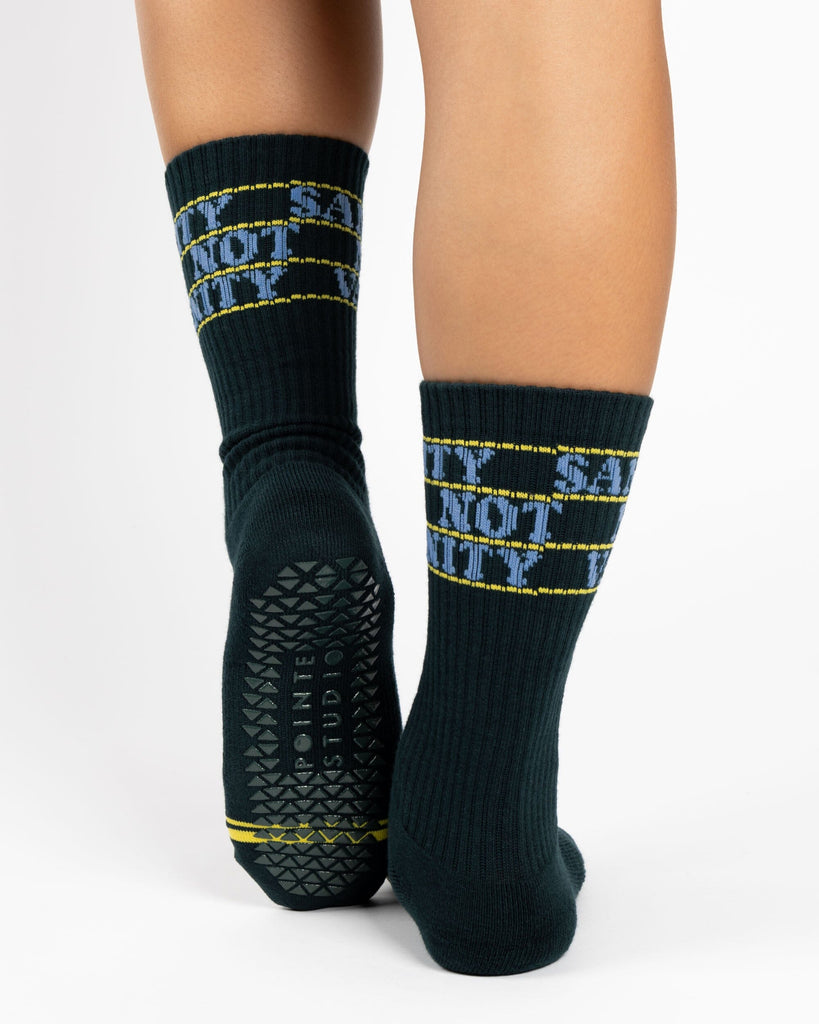 Sanity Not Vanity Grip Crew Sock