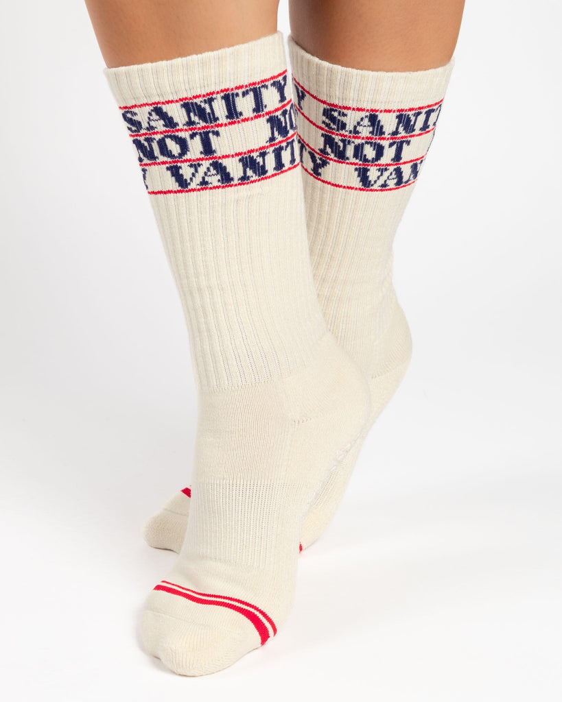 Sanity Not Vanity Grip Crew Sock