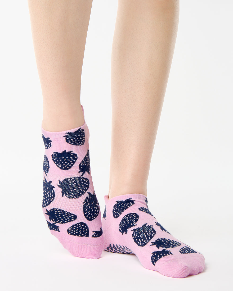 Berry Full Foot Grip Sock