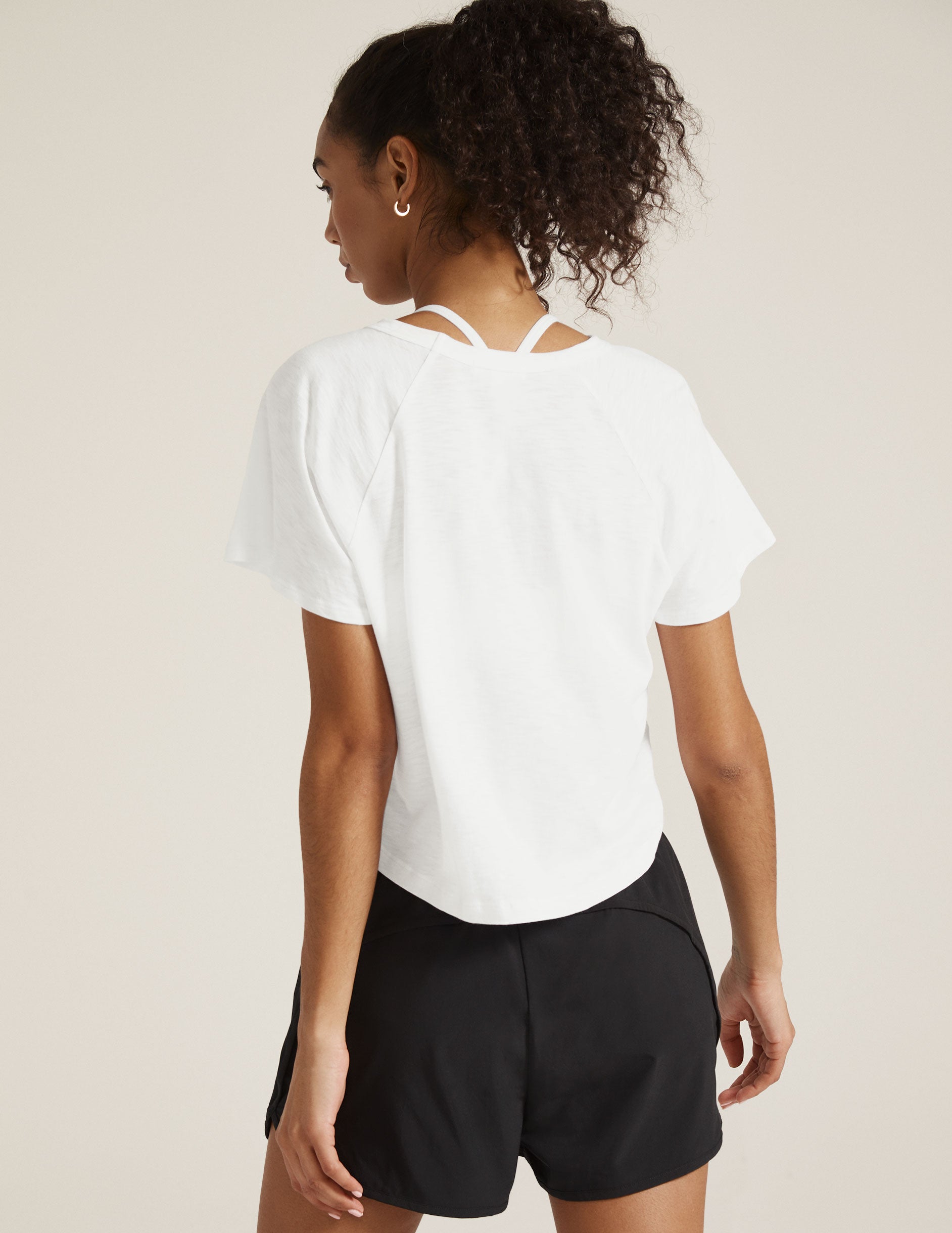 Signature High Low Cropped Tee