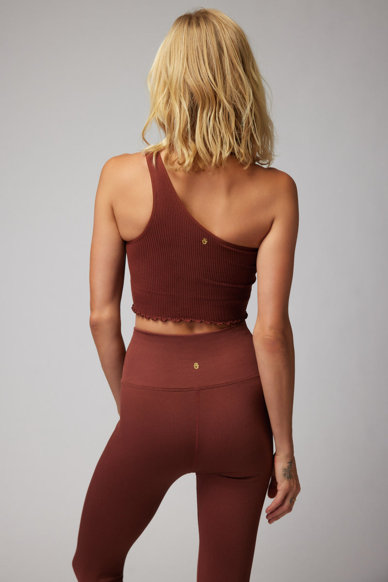 Luna One Shoulder Crop Tank