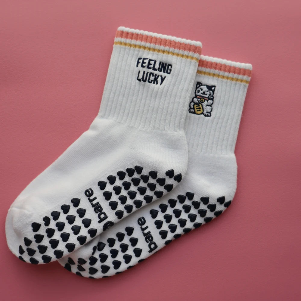 Feeling Lucky Grip Socks