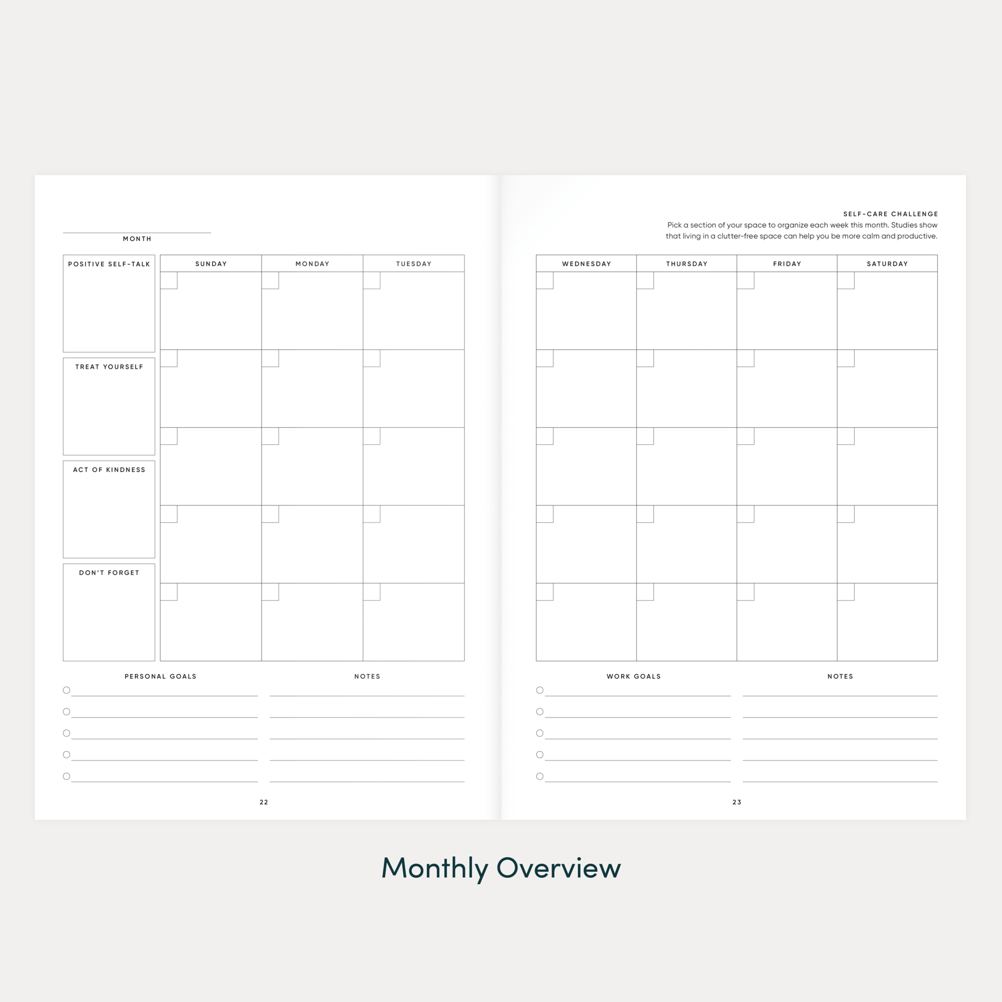 The Self-Care Planner, Daily Edition