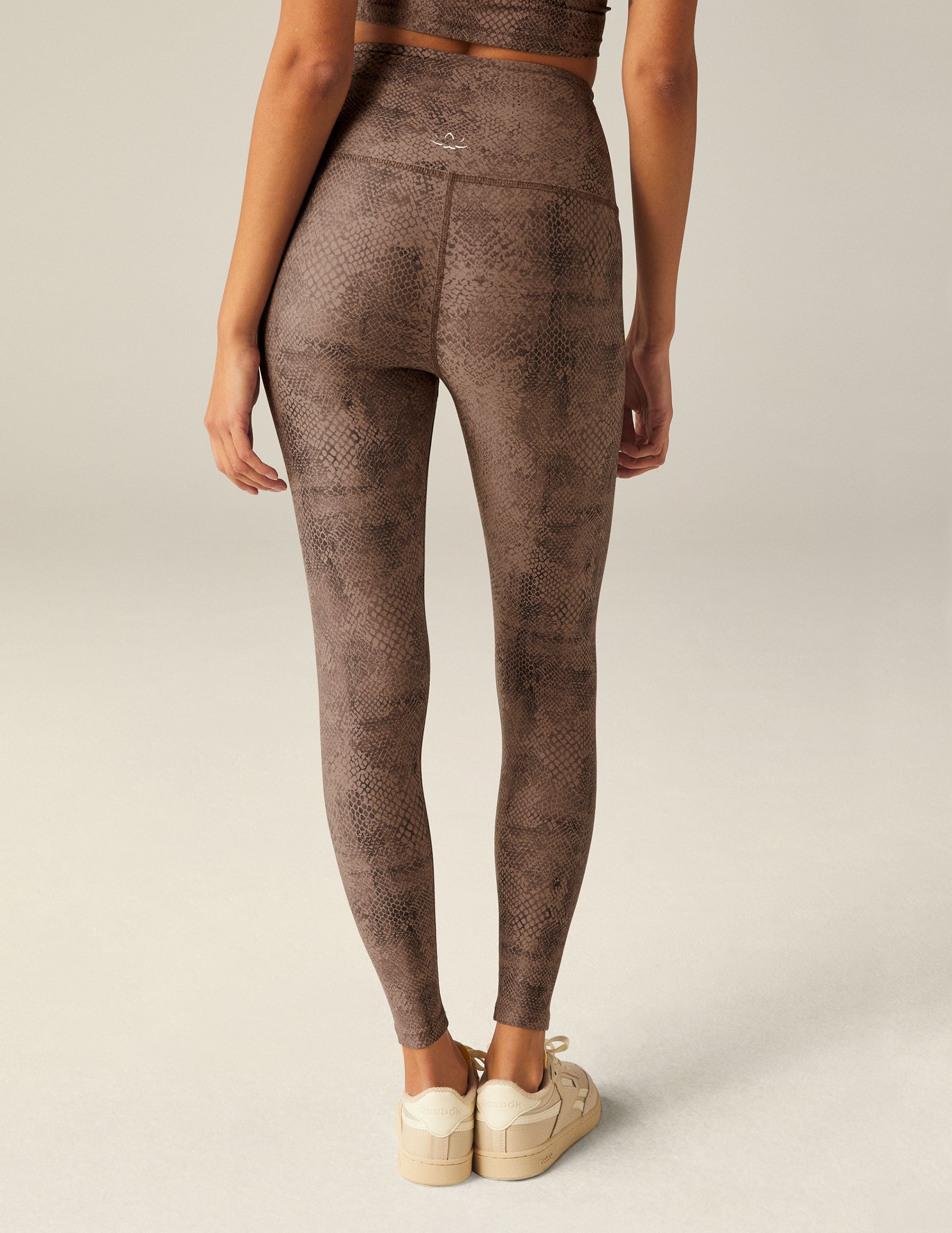 Neutral Snakeskin SoftMark High Waisted Midi Legging