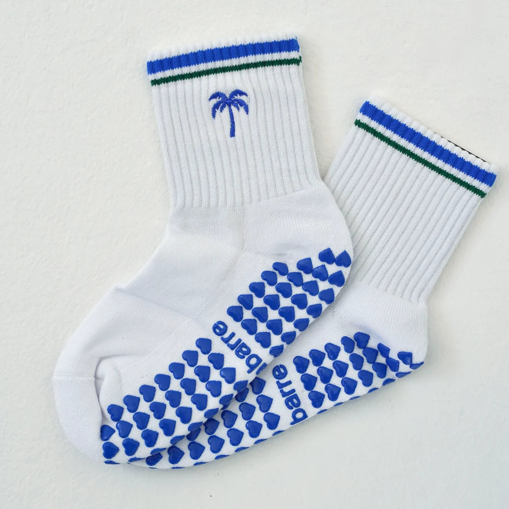Palm Tree Grip Socks