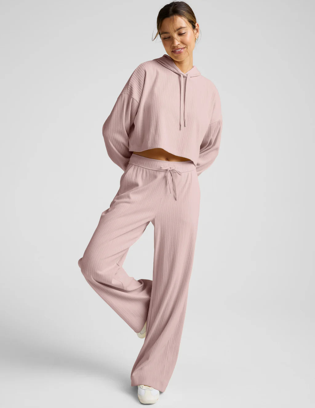 Breathe Easy Ribbed Wide Leg Pant