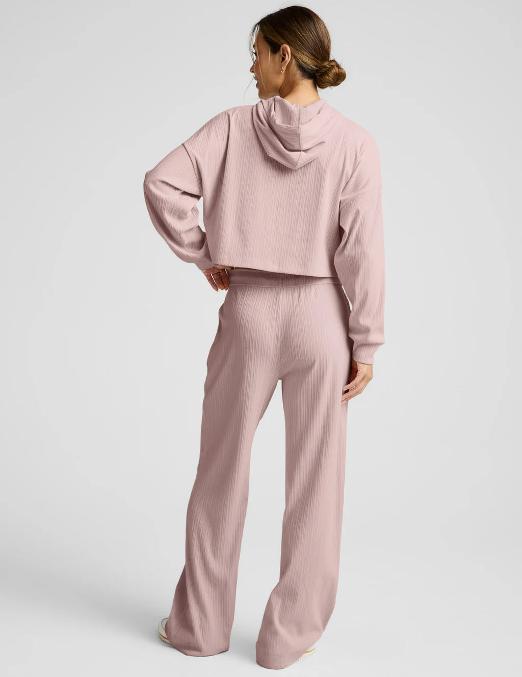 Breathe Easy Ribbed Wide Leg Pant