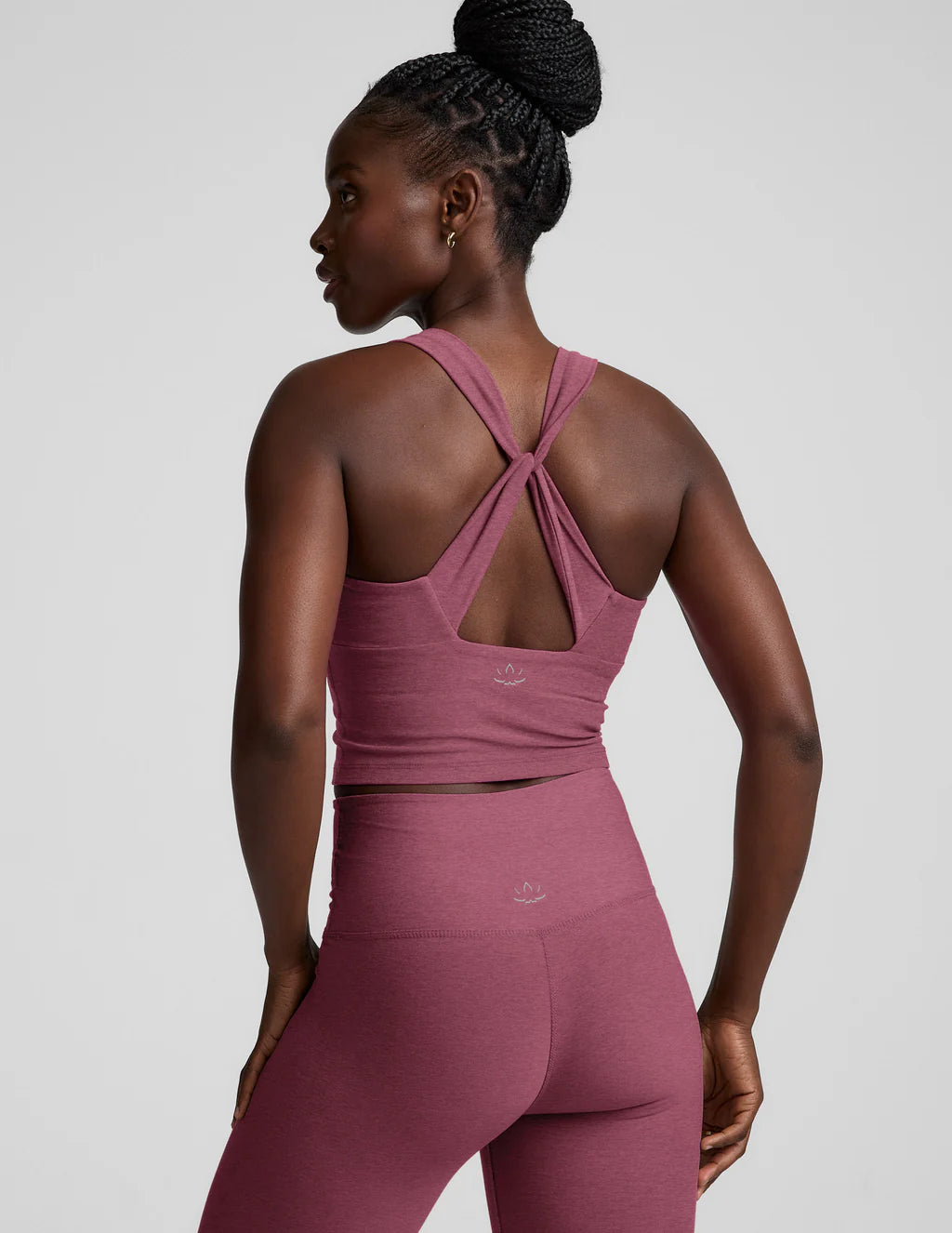 Spacedye Twist Through Cropped Tank