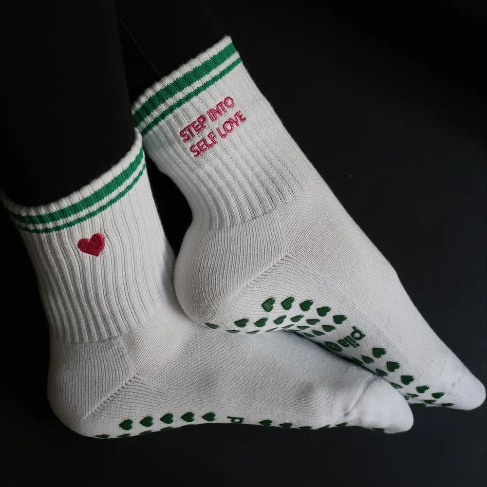 Step Into Self Love Grip Socks