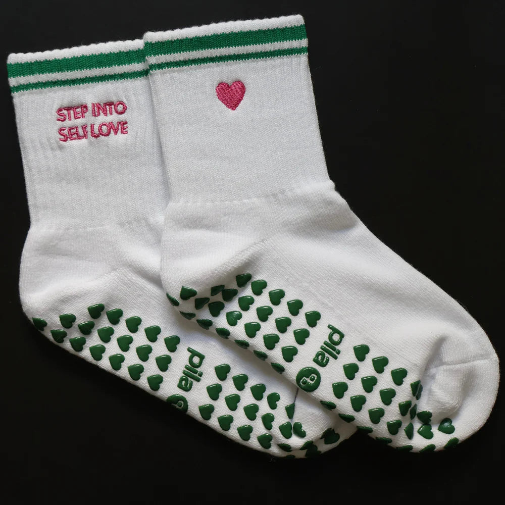 Step Into Self Love Grip Socks