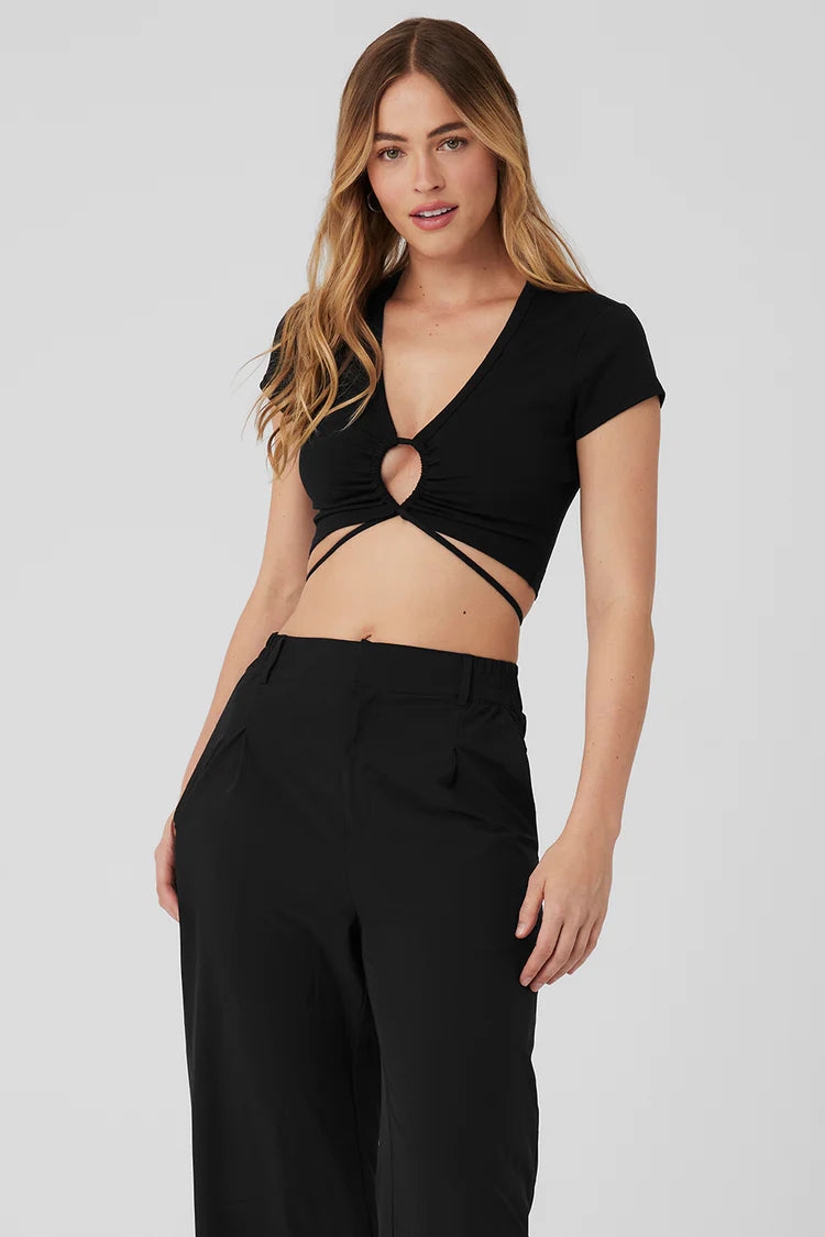 Airbrush Criss Cross Short Sleeve