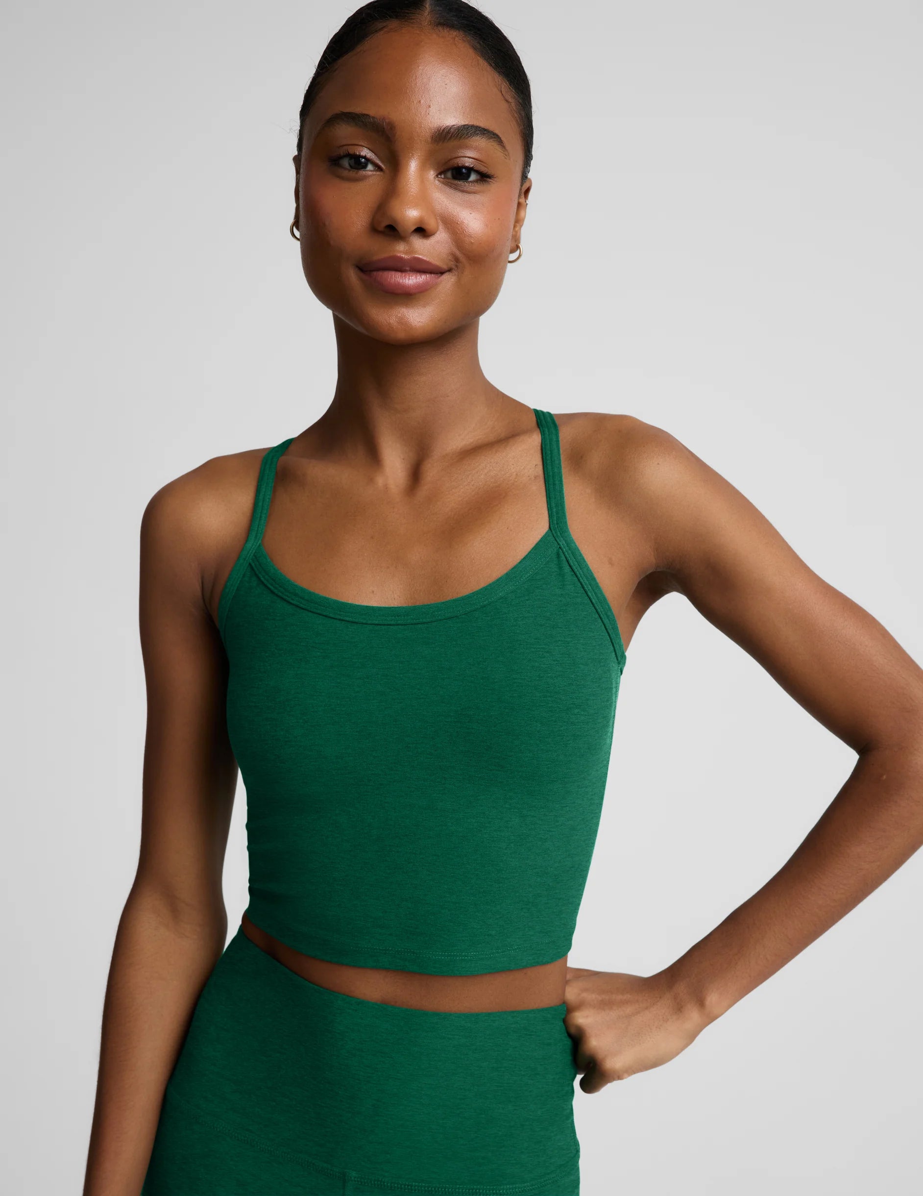 Spacedye™ Slim Racerback Cropped Tank