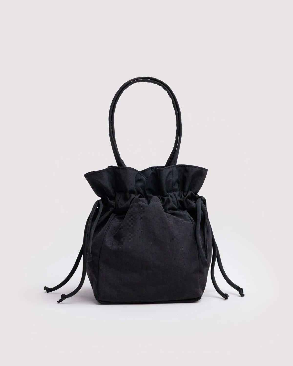 Black Nylon Drawstring Bag