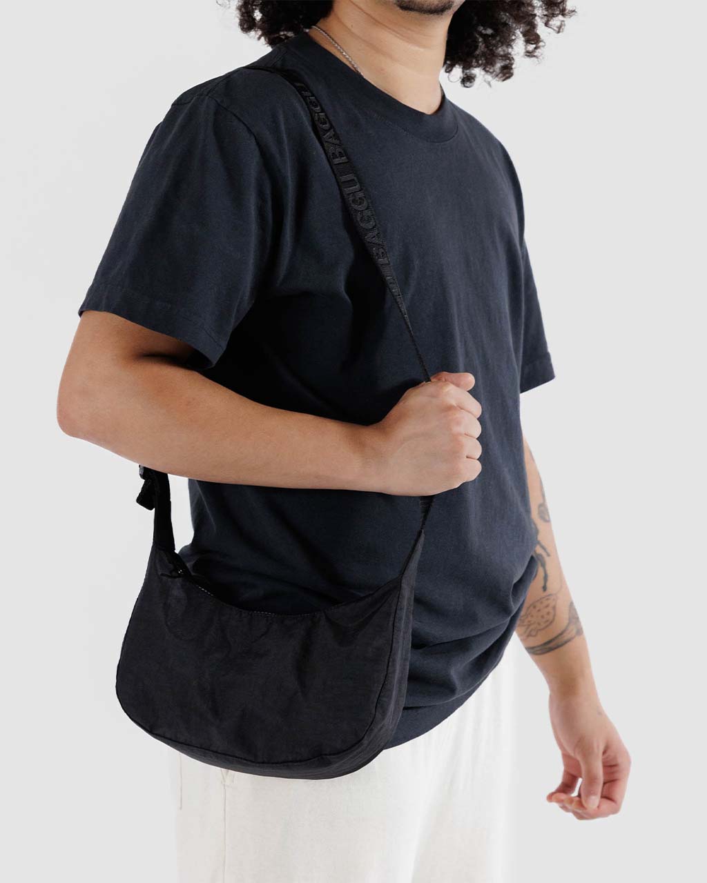 Small Nylon Crescent Bag