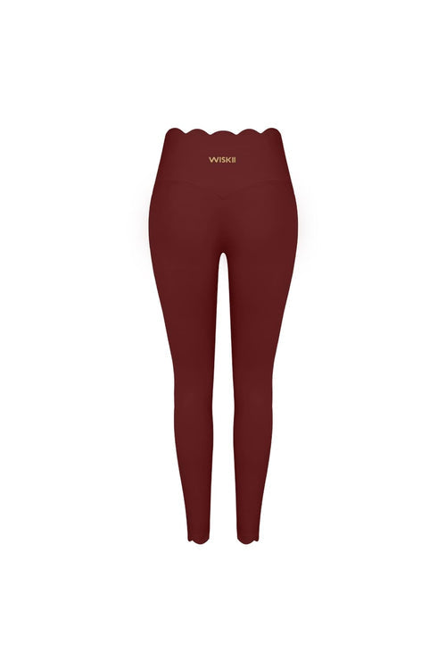 High-Waist Scallop Scrunch Legging