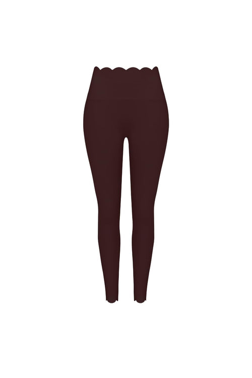 High-Waist Scallop Scrunch Legging