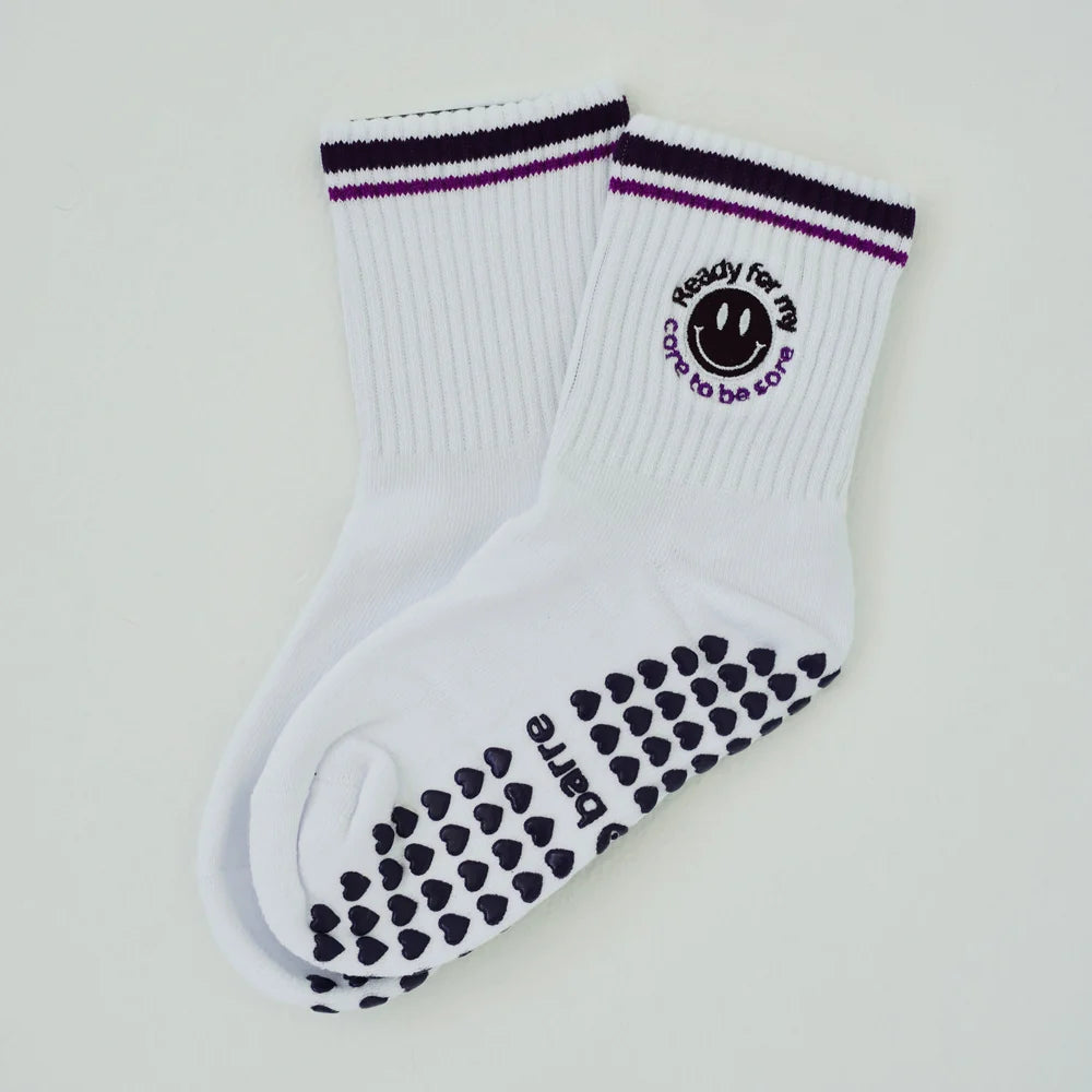 Ready For My Core to be Sore Grip Socks