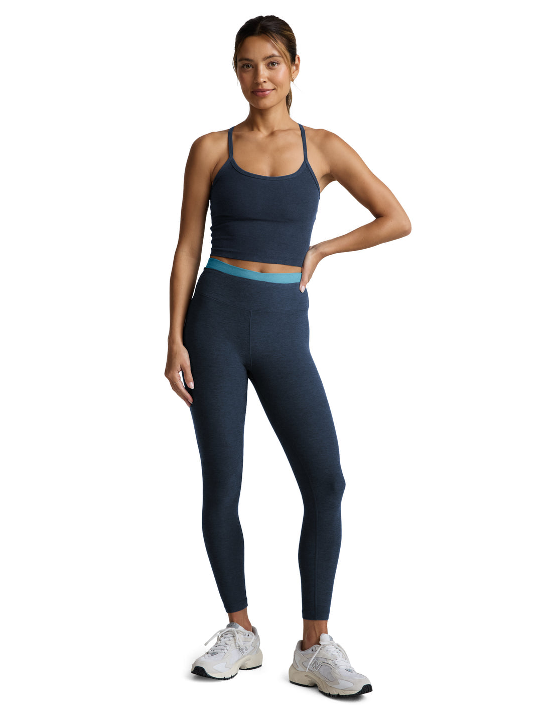 Spacedye Layered High Waisted Midi Legging